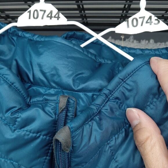 Patagonia Jacket Mens XXL Blue Nano Puff Primaloft Full Zip Quilted Lightweight - Picture 10 of 10